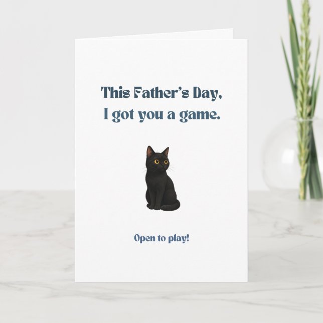 Tarjeta divertida del Día del Padre para padres de (Anverso)