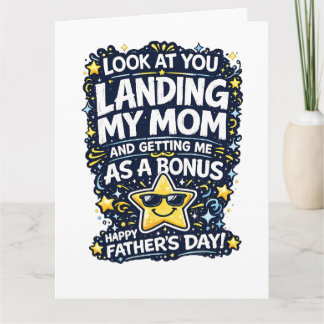 Tarjeta divertida del Día del Padre para papá de h