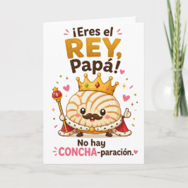 Tarjeta divertida del Día del Padre para Papá Rey