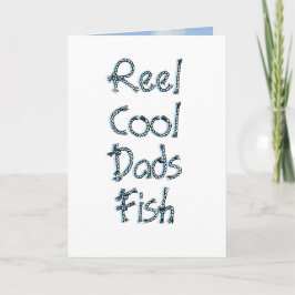 Tarjeta divertida del Día del Padre para pescadore