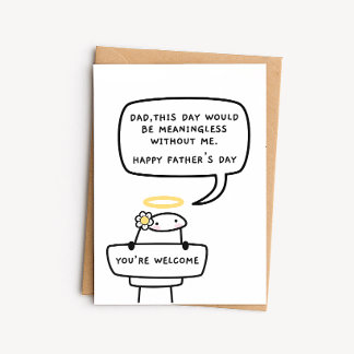 Tarjeta divertida del Día del Padre - Sin sentido