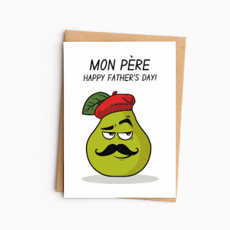 Tarjeta divertida del Día del Padre – Tarjeta del
