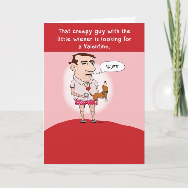 Tarjeta divertida del el día de San Valentín: (Anverso)