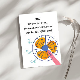 Tarjeta divertida del fan número 1 para el Día del
