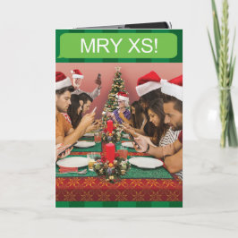 Tarjeta divertida del navidad de Texting del día