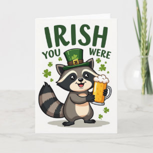 Tarjeta Divertida Diciendo 'Irlandés Deseo Que Est