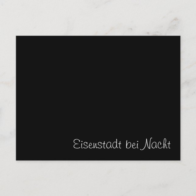 Tarjeta divertida "Eisenstadt bei Nacht" (Anverso)