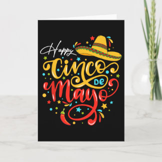 Tarjeta Divertida Fiesta De Partido De Cinco De Mayo 5 De