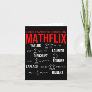 Tarjeta Divertida Friki Tu Serie Favorita En Mathflix Mate