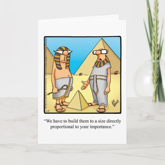 Tarjeta divertida Happy King Tut Day (Anverso)