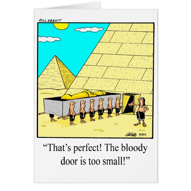 Tarjeta divertida Happy King Tut Day (Frente)