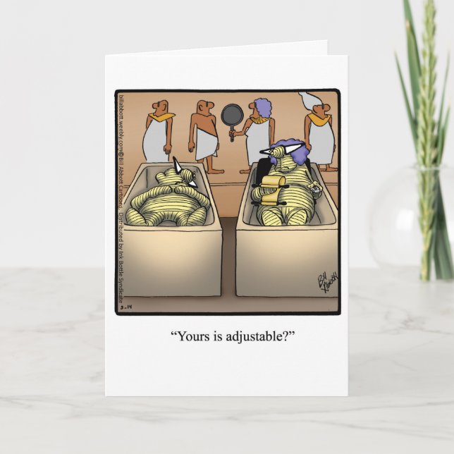 Tarjeta divertida Happy King Tut Day (Anverso)