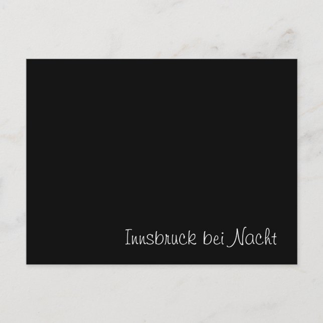 Tarjeta divertida "Innsbruck bei Nacht" (Anverso)