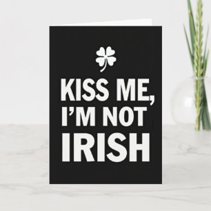 Tarjeta divertida irlandesa No me beses