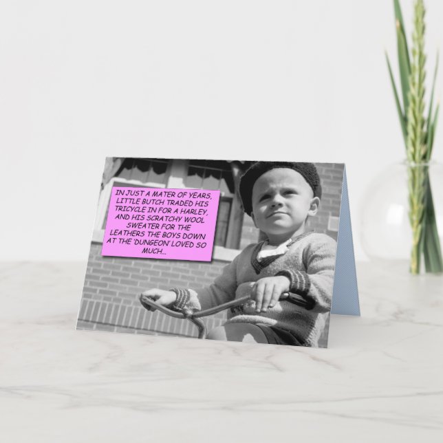 Tarjeta divertida - Little Butch (Anverso)