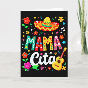 Tarjeta Divertida Mamacita Cinco De Mayo Flor Mexicana Mam