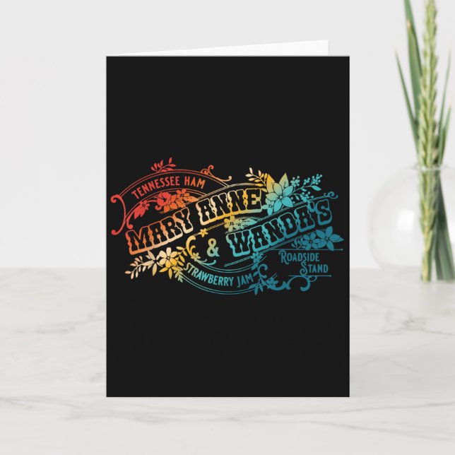 Tarjeta Divertida mermelada de fresa Mary Anne & Wandas Te (Anverso)