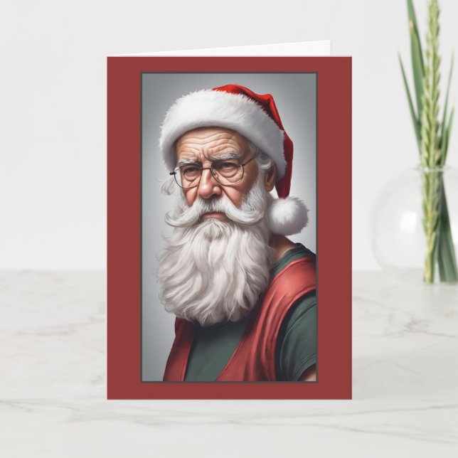 Tarjeta Divertida Navidad de Santa Merry políticamente Inc (Anverso)