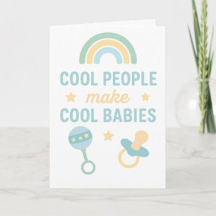 Tarjeta divertida para baby shower   Tarjeta sarcá