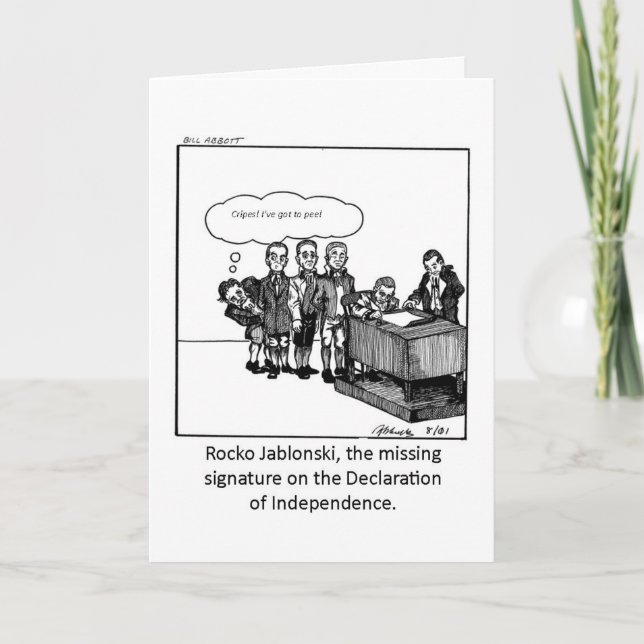 Tarjeta divertida para el 4 de julio! (Anverso)