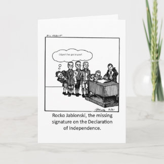 Tarjeta divertida para el 4 de julio!