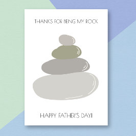 Tarjeta divertida para el día del padre con un arm