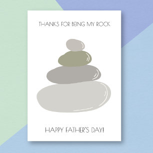 Tarjeta divertida para el día del padre con un arm