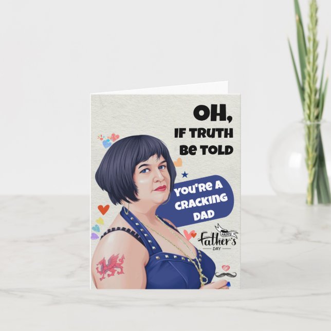 Tarjeta divertida para el Día del Padres - Nido di (Anverso)