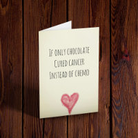 Tarjeta divertida para el paciente con cáncer