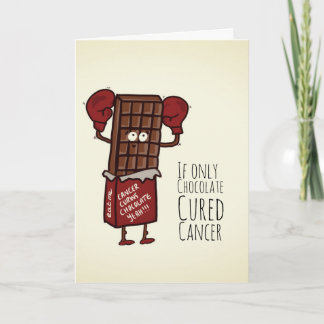 Tarjeta divertida para el paciente con cáncer