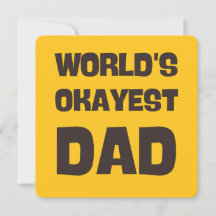 tarjeta divertida para el papá más okey del mundo