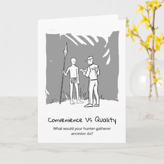 Tarjeta divertida para elegir estilos de vida difí (flor amarilla)