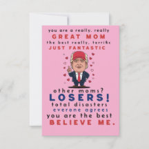 Tarjeta divertida para mamá de Hija, Hijo, Niños.