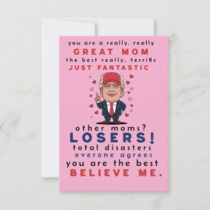 Tarjeta divertida para mamá de Hija, Hijo, Niños.