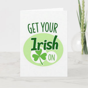 Tarjeta divertida para mostrar tu lado irlandés