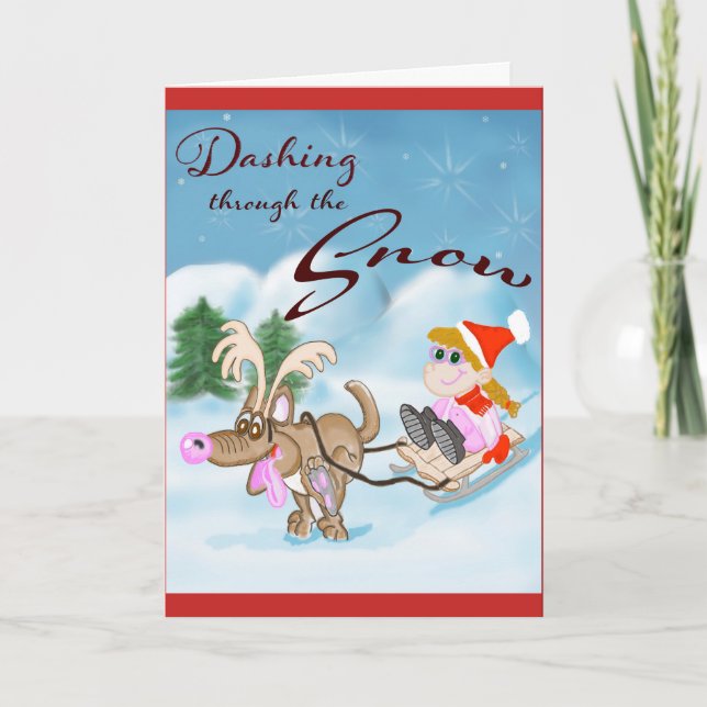 Tarjeta divertida para Navidades de Personalizados (Anverso)