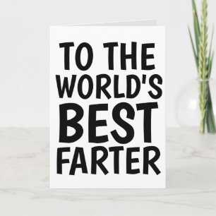 TARJETA DIVERTIDA PARA PAPÁ EL MEJOR PEDORRERO DEL
