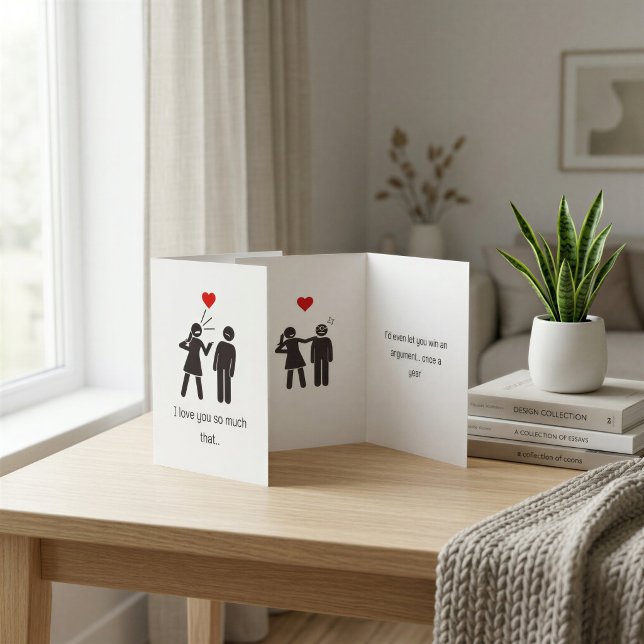 Tarjeta divertida para parejas: gana una discusión (Subido por el creador)