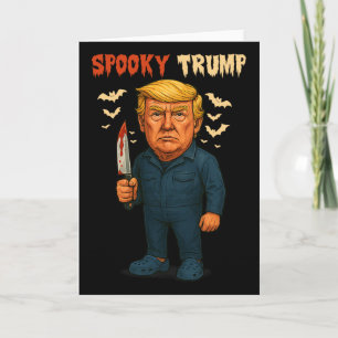Tarjeta Divertida película americana de terror espeluznant