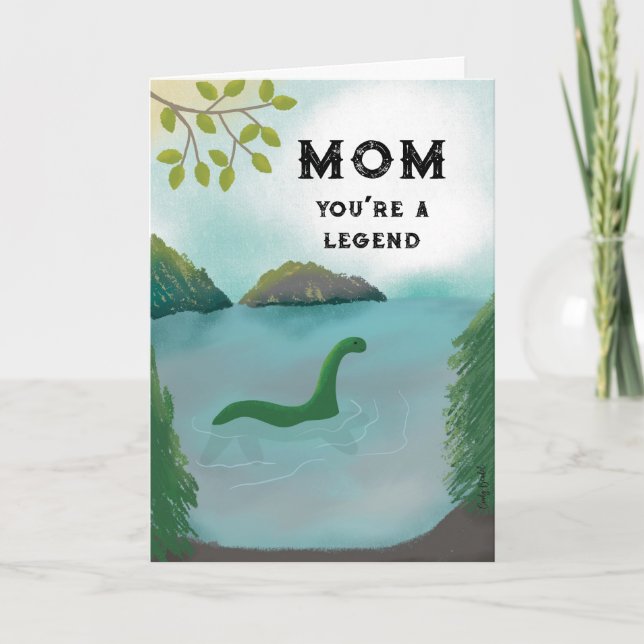 Tarjeta Divertida pereza del Día de la Madre (Anverso)
