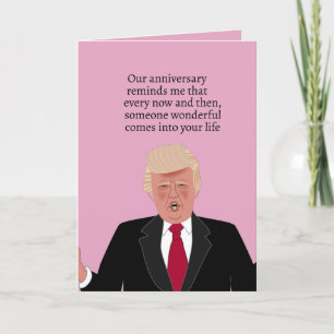 Tarjeta Divertida Personalizado de Donald Trump, esposa de