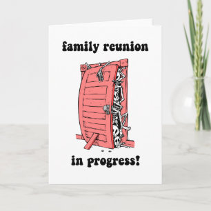 Tarjeta Divertida reunión familiar