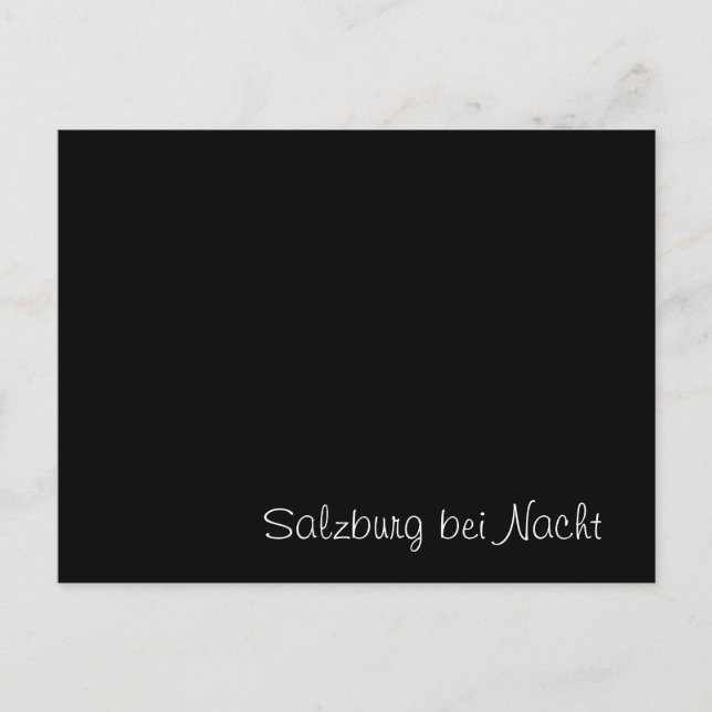 Tarjeta divertida "Salzburg bei Nacht" (Anverso)
