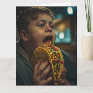 TARJETA DIVERTIDA TE AMO COMO UN NIÑO GORDO LOS TA