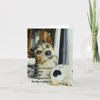 Tarjeta divertida Te Amo desde el Perro