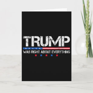 Tarjeta Divertida Trump Bandera De Usa Tenía Razón Sobre T