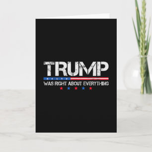 Tarjeta Divertida Trump Bandera De Usa Tenía Razón Sobre T
