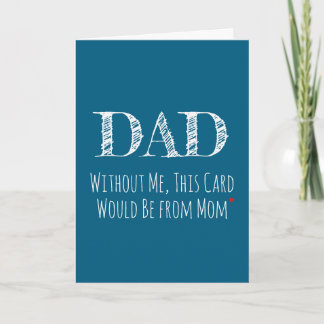 Tarjeta divertida y aguda para el Día del Padre co
