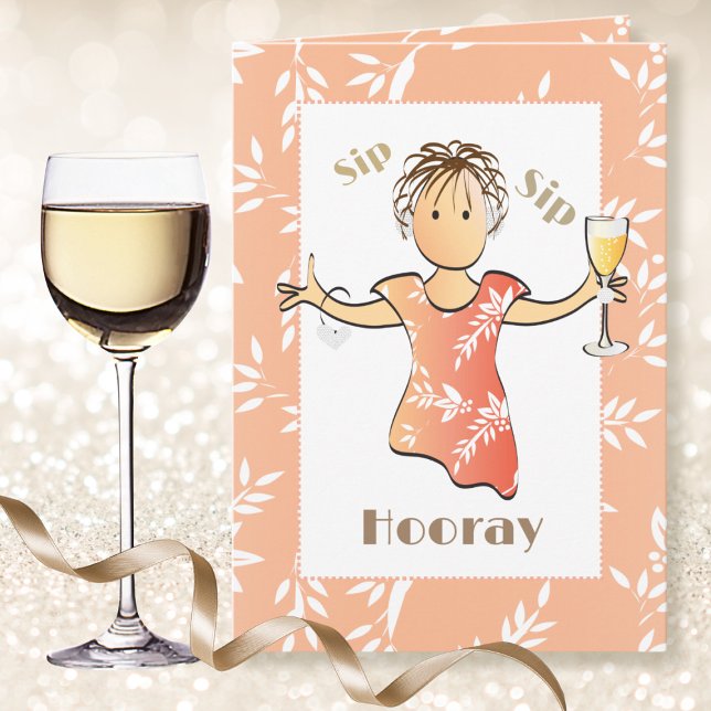 Tarjeta Divertida y divertida Personalizado de vino (Subido por el creador)