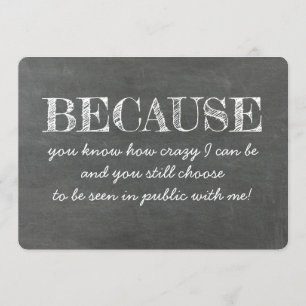 Tarjeta divertida y dulce para la dama de honor